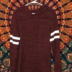 Large Rue21 Maroon Varsity Hoodie